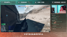 Load image into Gallery viewer, Animated “Just Chatting” screen from the BF6 HUD Stream Package by StreamSpell, featuring battlefield-inspired visuals with embers and destroyed city background.