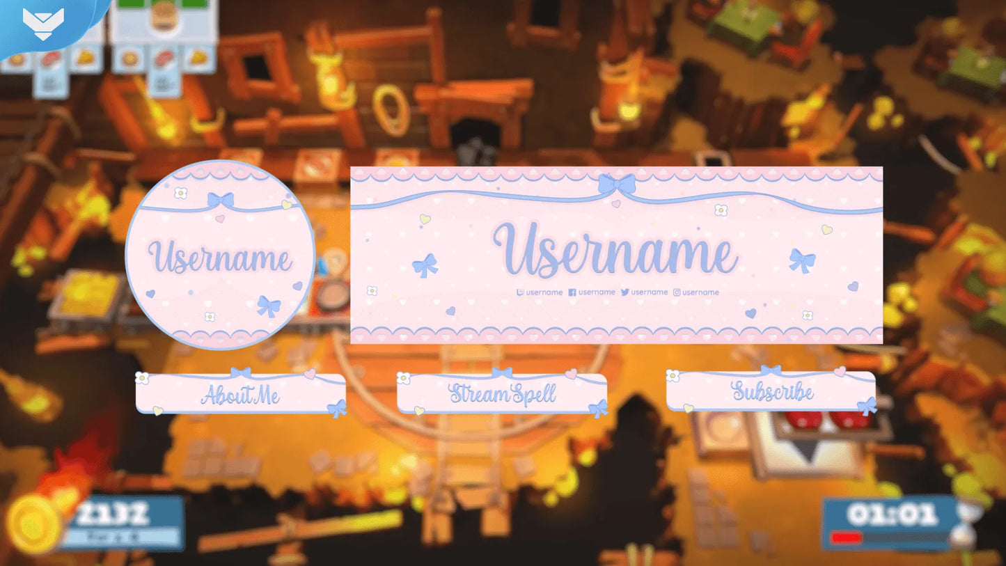 Social Media Headers - Kawaii: My Melody Stream Package by StreamSpell