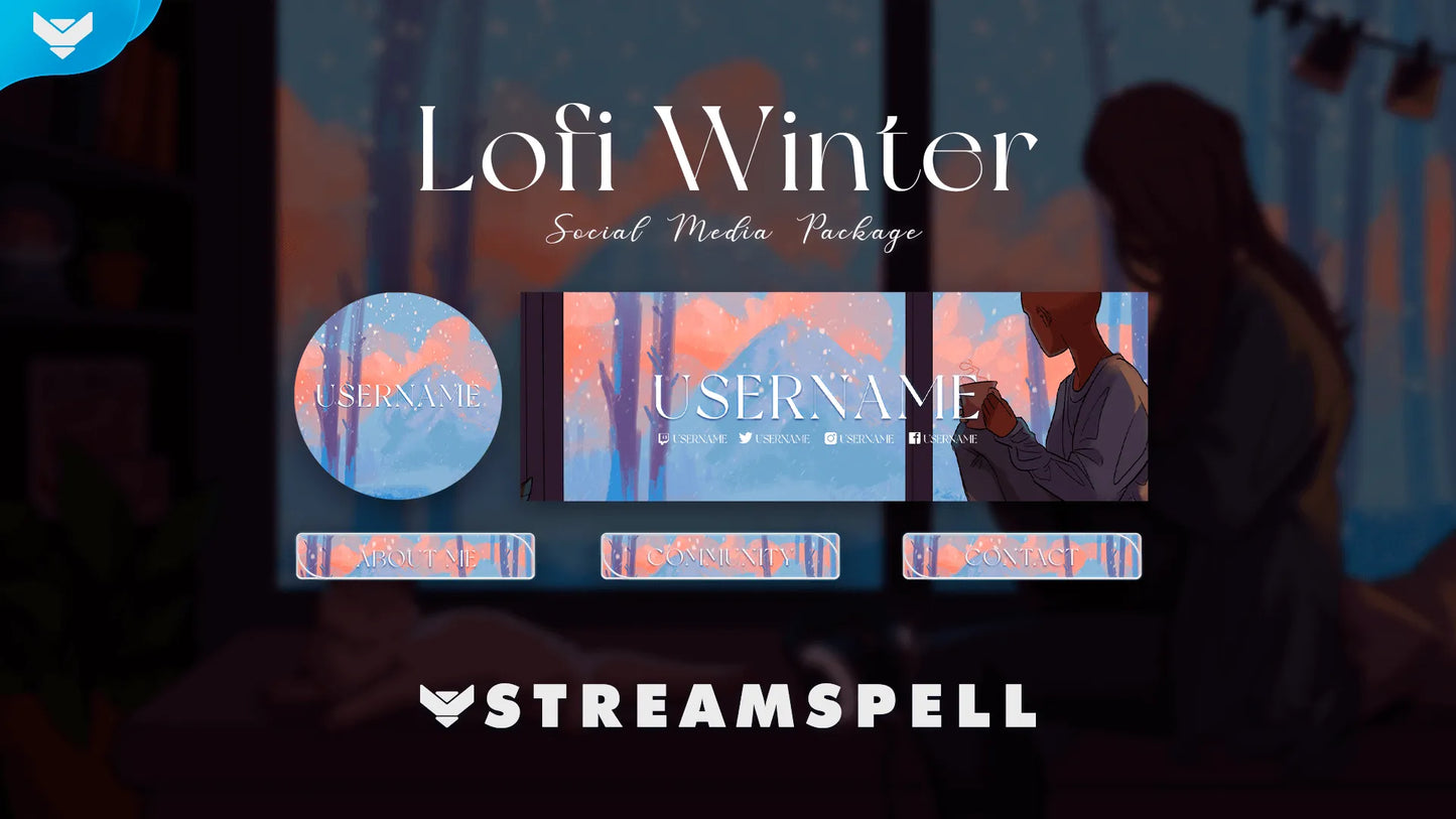 Lofi Winter Social Media Package