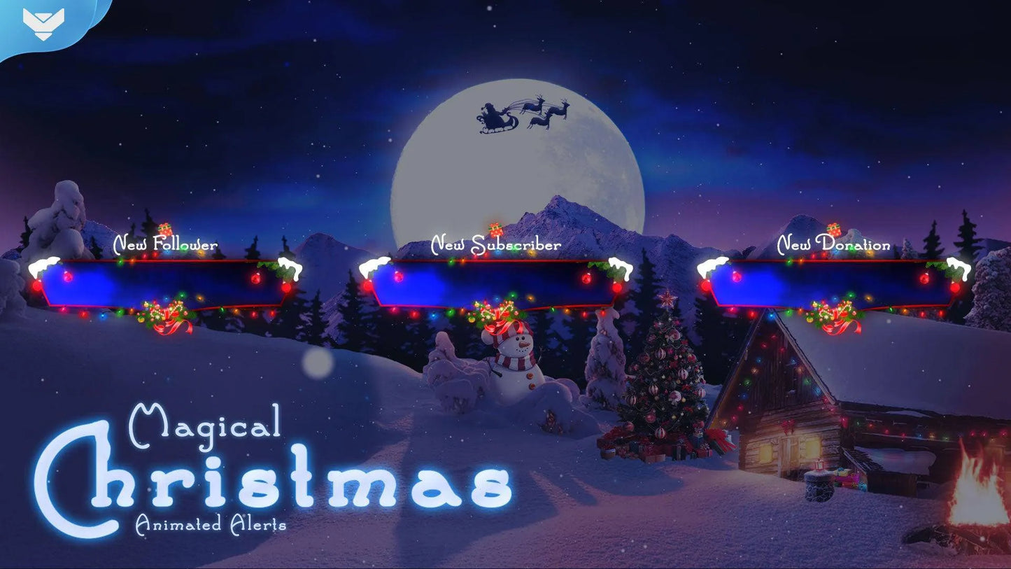 Magical Christmas Stream Alerts