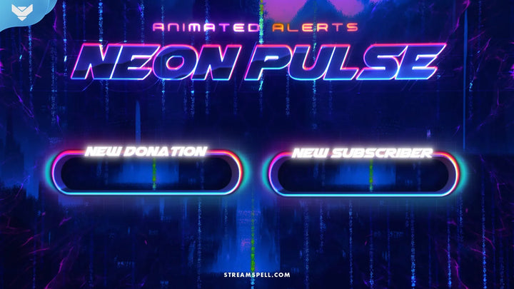 Neon Pulse Stream Alerts