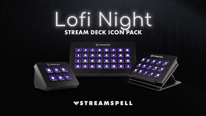 Lofi Night Stream Deck Icons