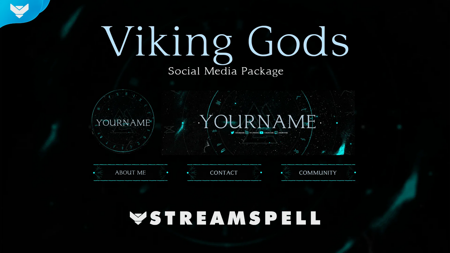 Viking Gods Social Media Package