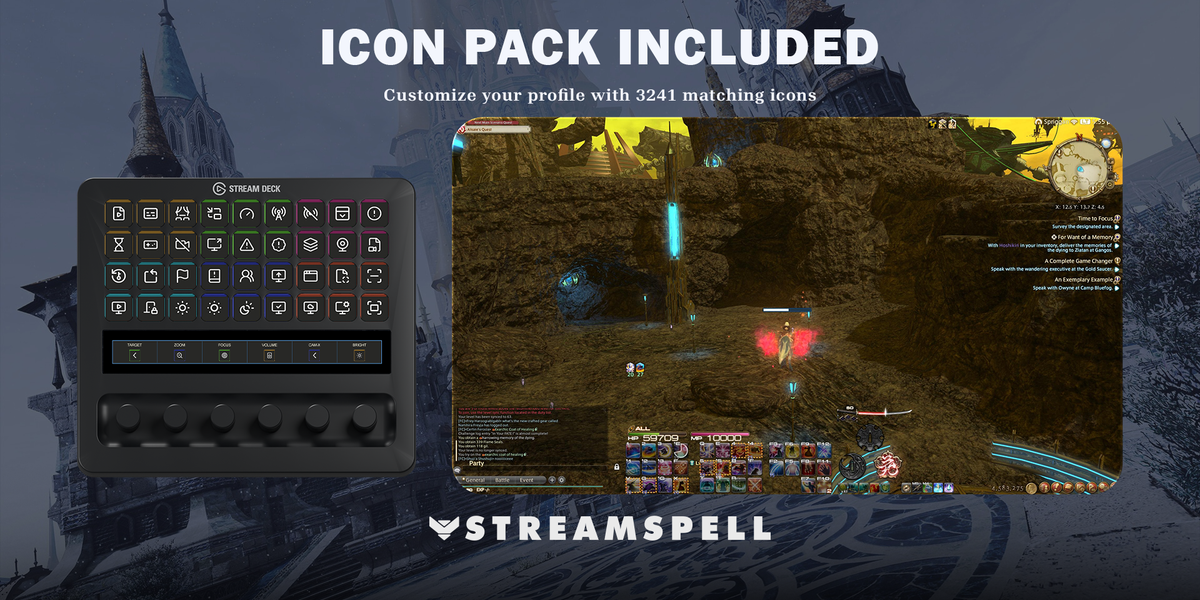 Final Fantasy XIV Stream Deck Profile + Icon Pack — Icon Pack