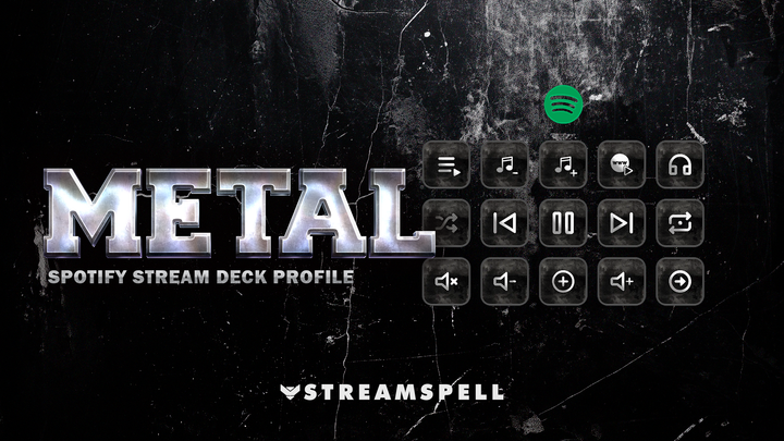 Spotify Metal Stream Deck Profile