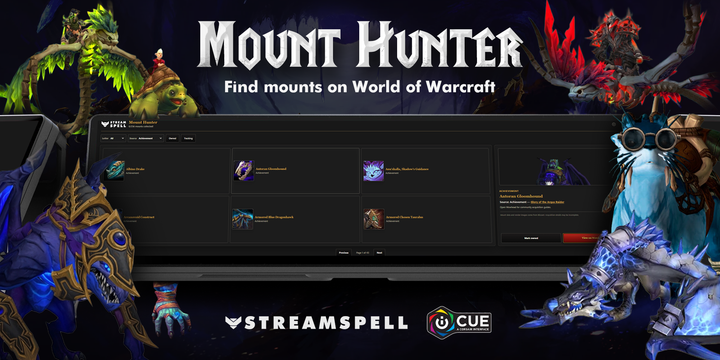 Mount Hunter World of Warcraft iCUE Widget for CORSAIR iCUE
