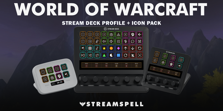 World of Warcraft Stream Deck Profile + Icon Pack — Cover