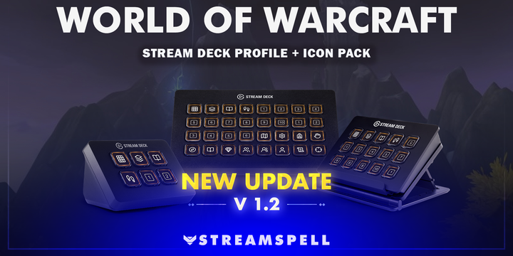 World of Warcraft Stream Deck Profile + Icon Pack