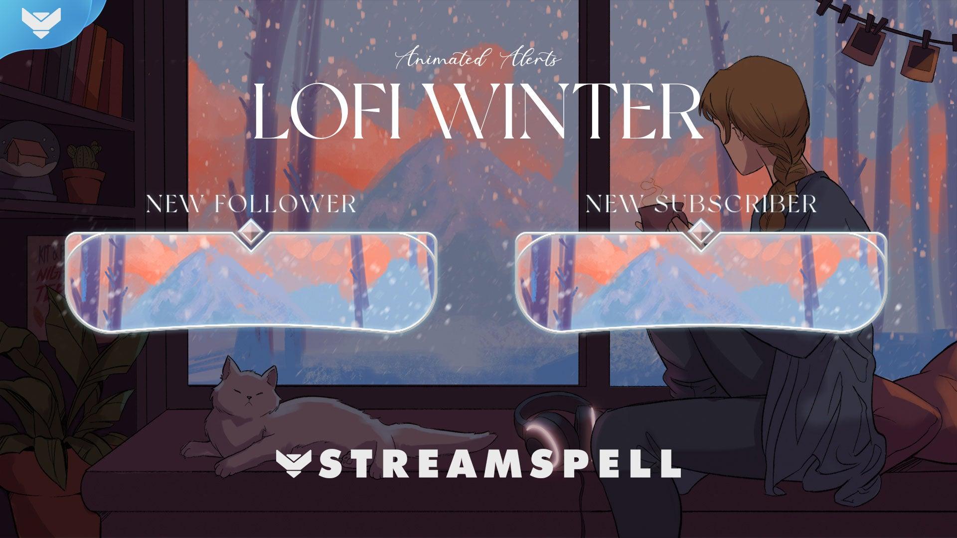 Animated Twitch Overlay Lofi Kawaii Windows Customizable -  in