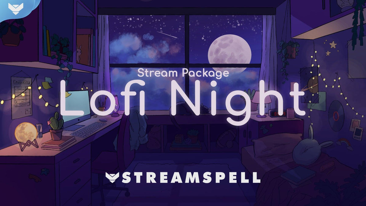 Cozy Nights Lofi Stream Package - Premium Streaming Graphics