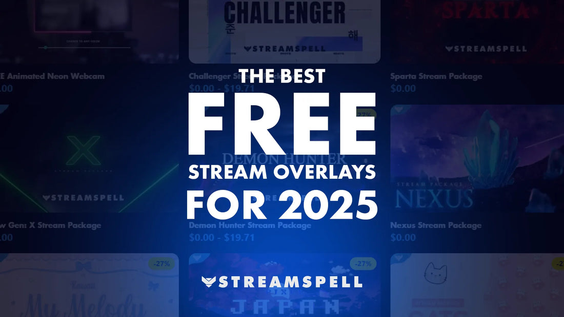 Free animated stream overlay packs for OBS and Streamlabs - StreamSpell Store