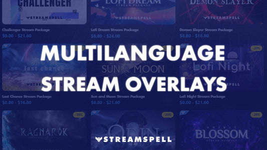 Multilanguage stream overlay packages by StreamSpell 