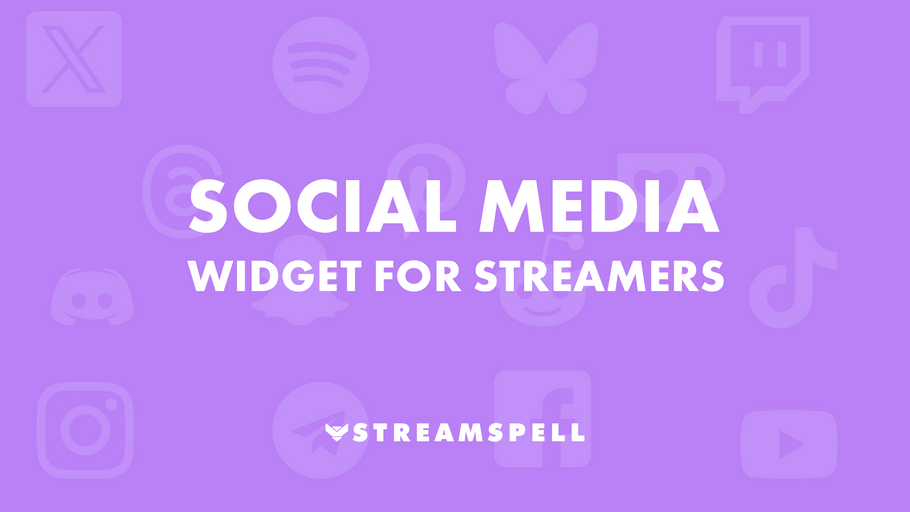 Social Media Widget for Streamers | OBS & Streamlabs (2025)