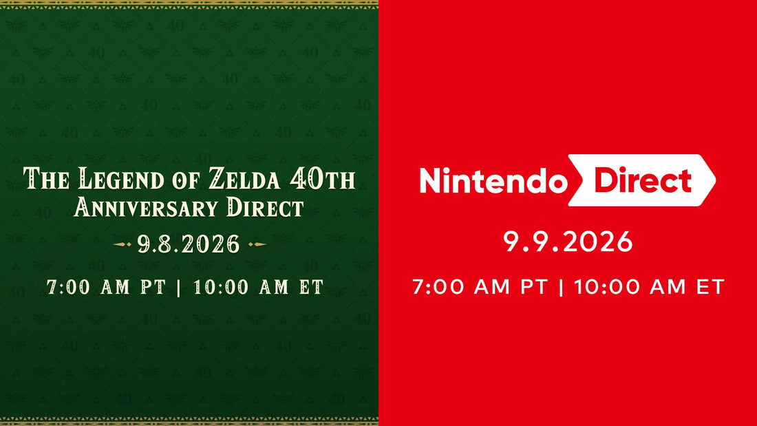 Nintendo Direct September 2026 artwork for The Legend of Zelda 40th anniversary and Nintendo Switch 2 showcase.