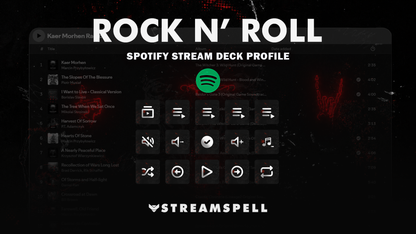 Rock n' Roll Spotify Stream Deck Profile