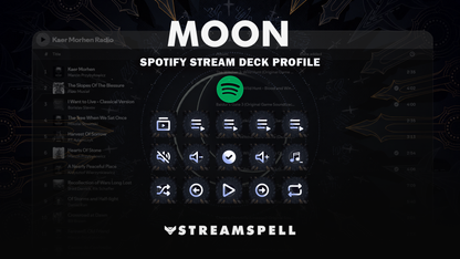 Moon Spotify Stream Deck Profile