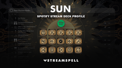 Sun Spotify Stream Deck Profile