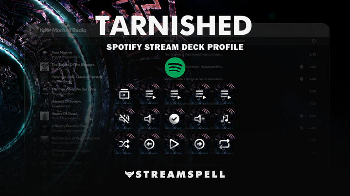 Tarnished Spotify Stream Deck Profile