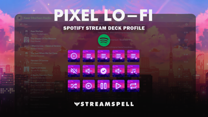 Pixel Lo-fi Spotify Stream Deck Profile