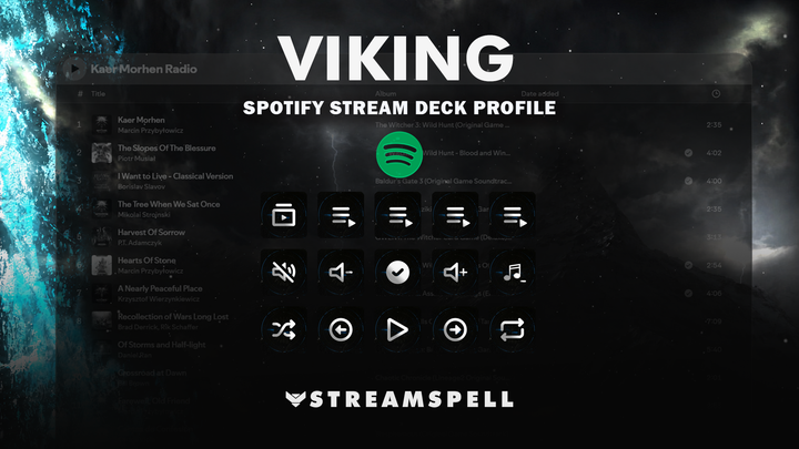Viking Spotify Stream Deck Profile