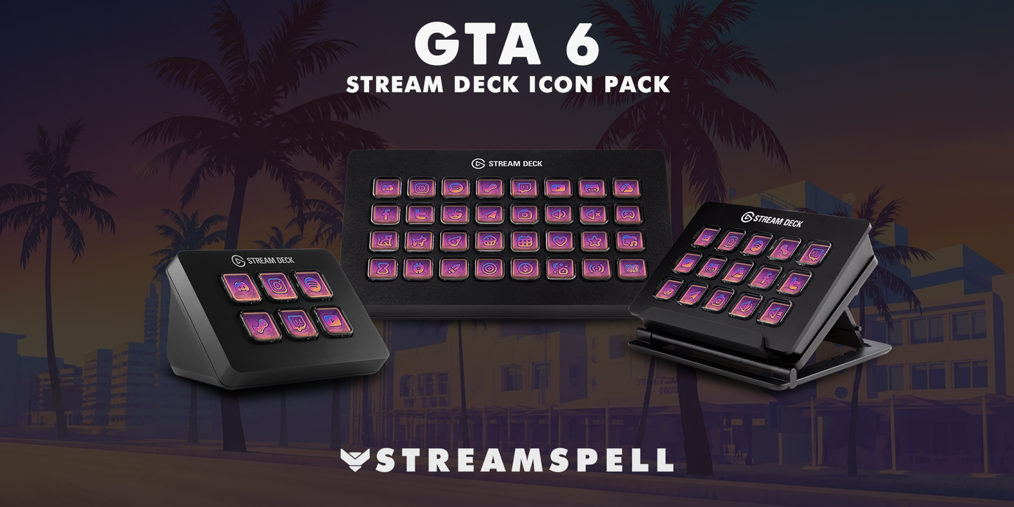 GTA VI Animated Stream Deck Icon Pack