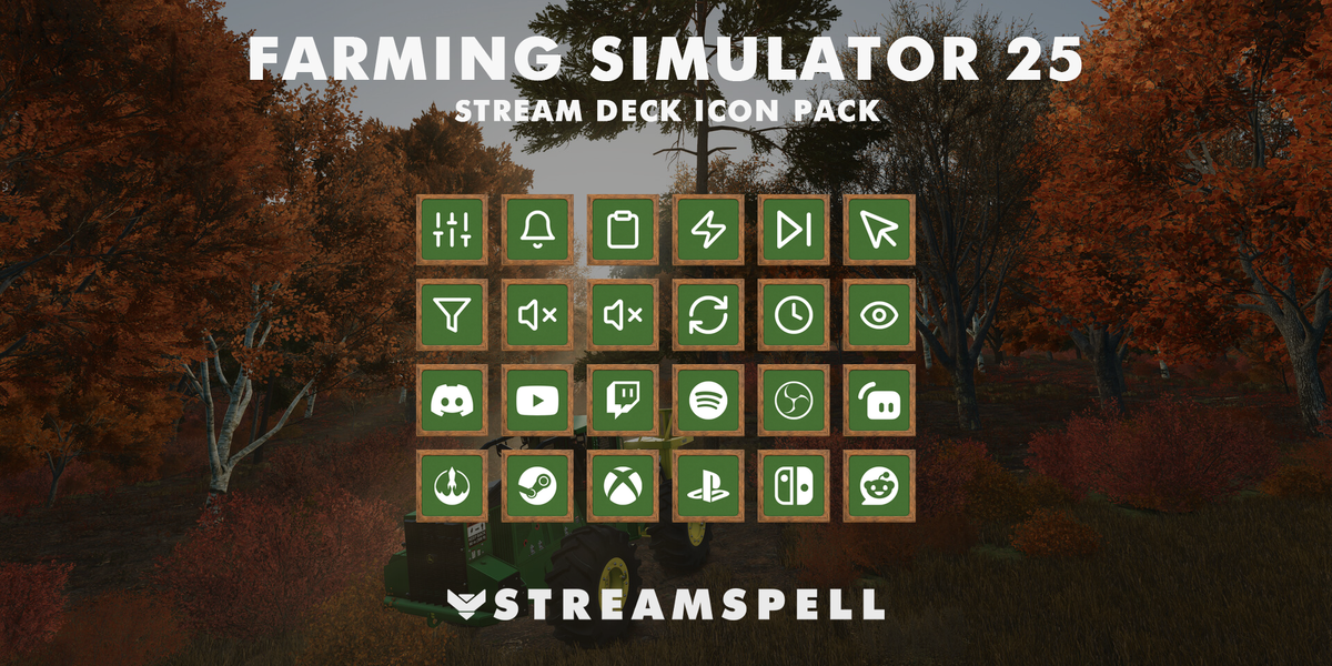 Farming Simulator 25 Stream Deck Icon Pack
