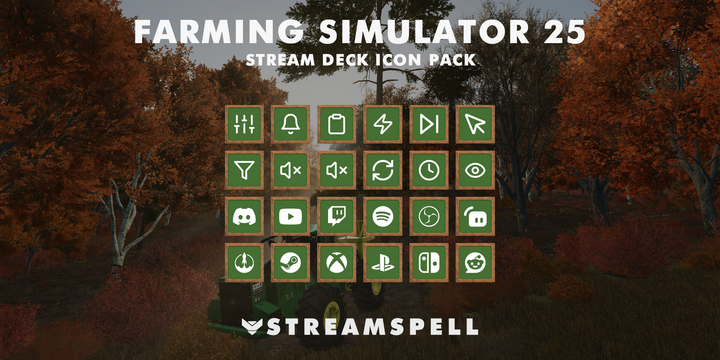 Farming Simulator 25 Stream Deck Icon Pack