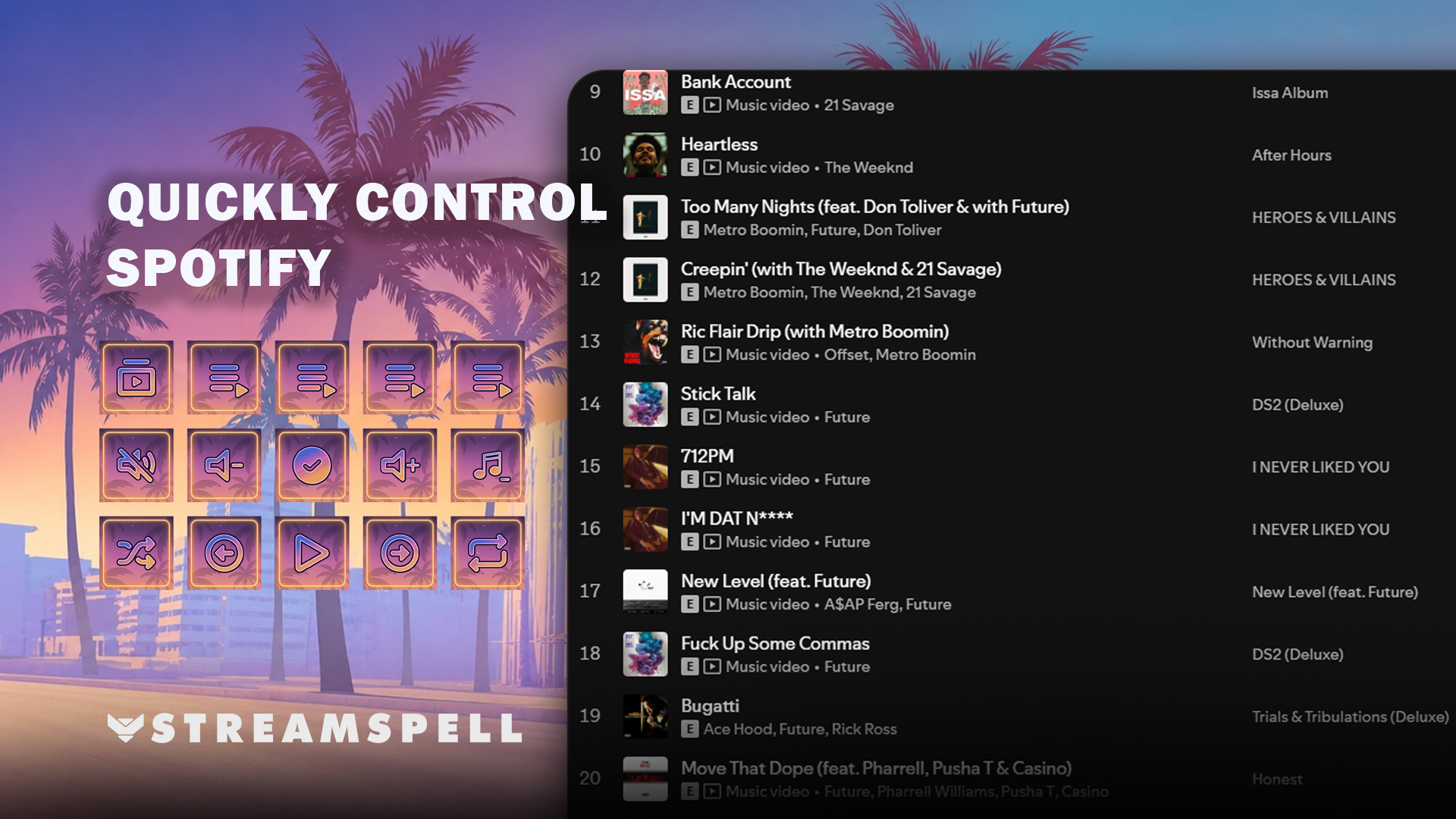 GTA VI Spotify Stream Deck Profile