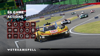 Le Mans Ultimate Stream Deck Profile game actions