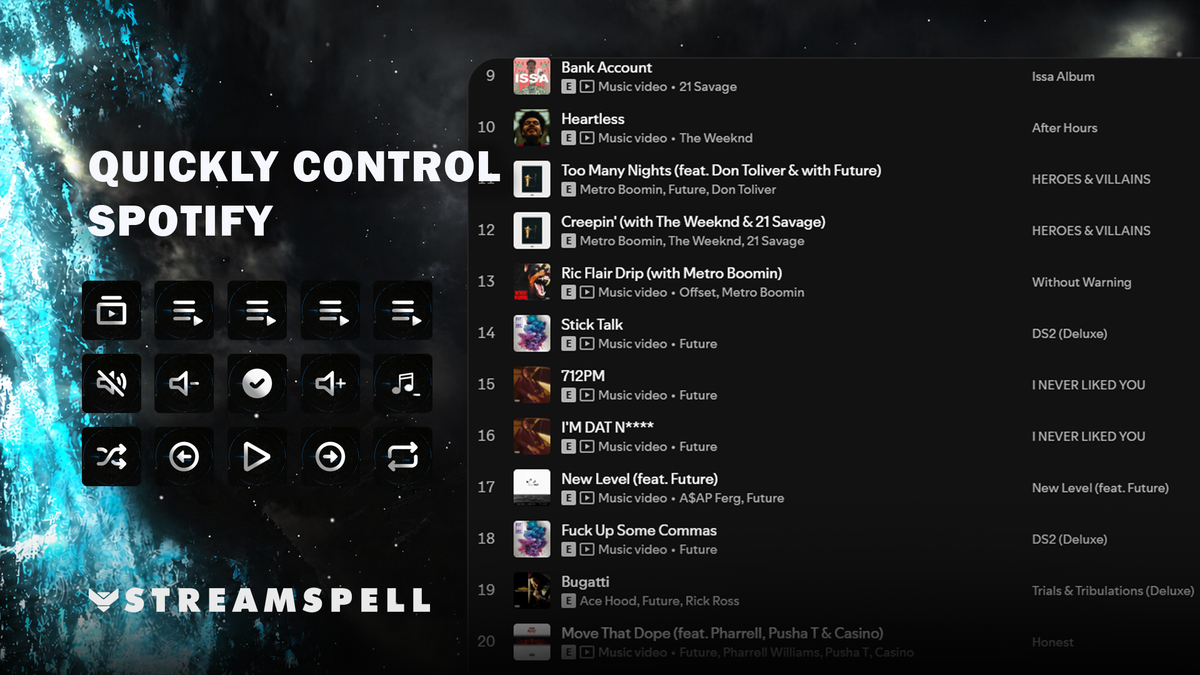 Viking Spotify Stream Deck Profile