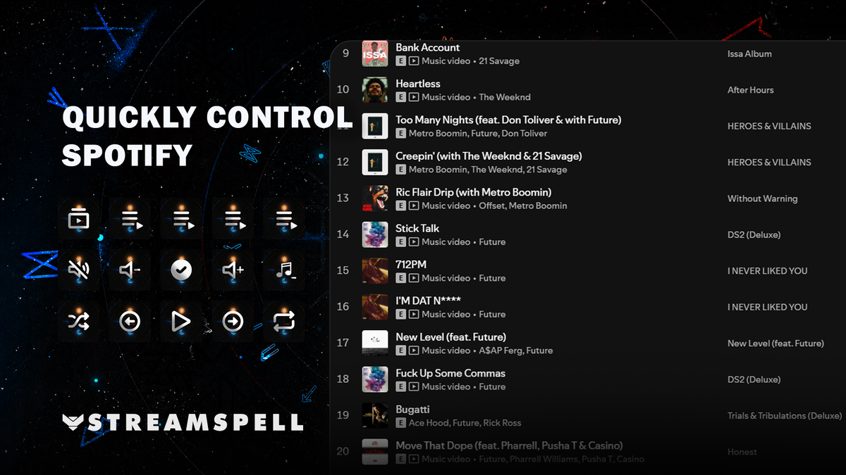Viking Gods Spotify Stream Deck Profile