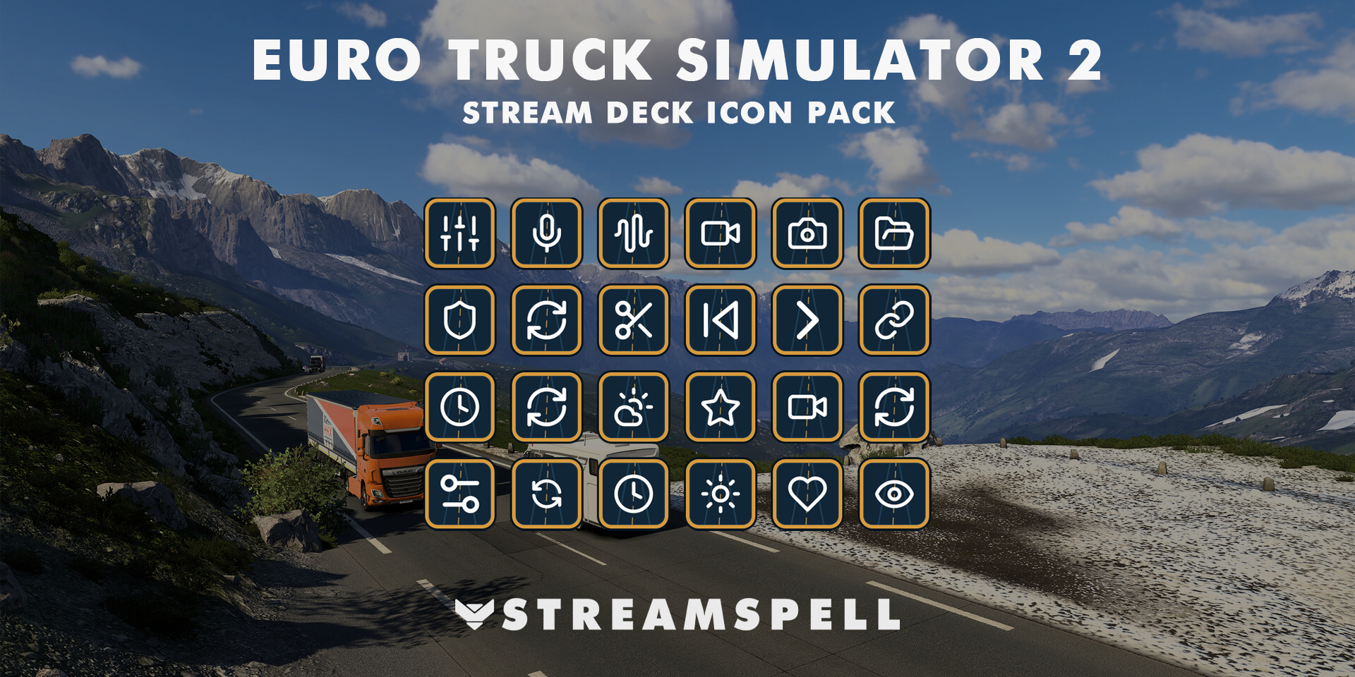 Euro Truck Simulator 2 Stream Deck Icon Pack