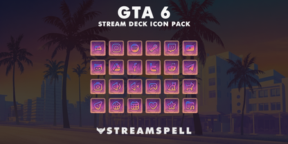 GTA VI Animated Stream Deck Icon Pack