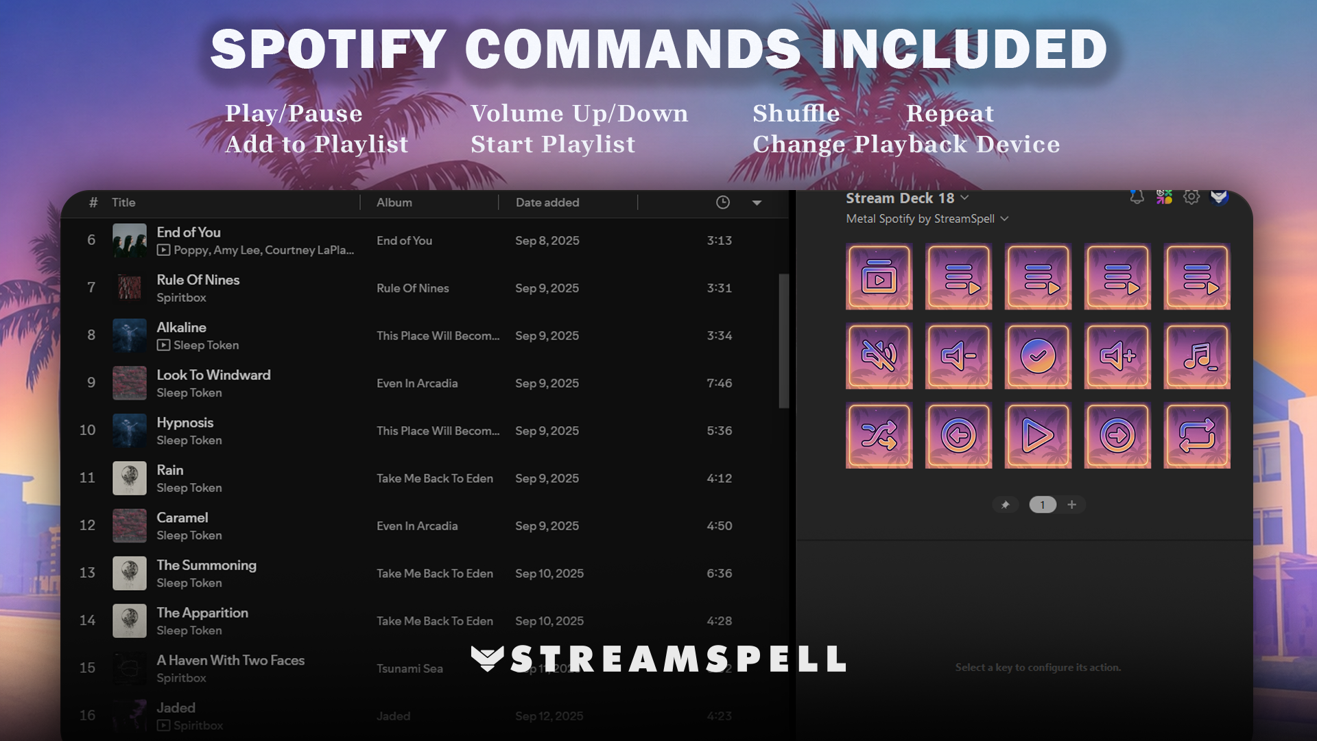 GTA VI Spotify Stream Deck Profile