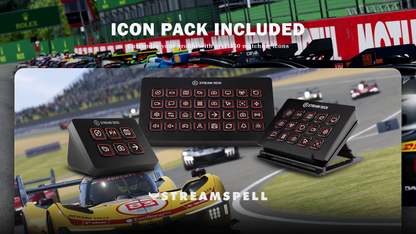 Le Mans Ultimate Stream Deck Profile icon pack included