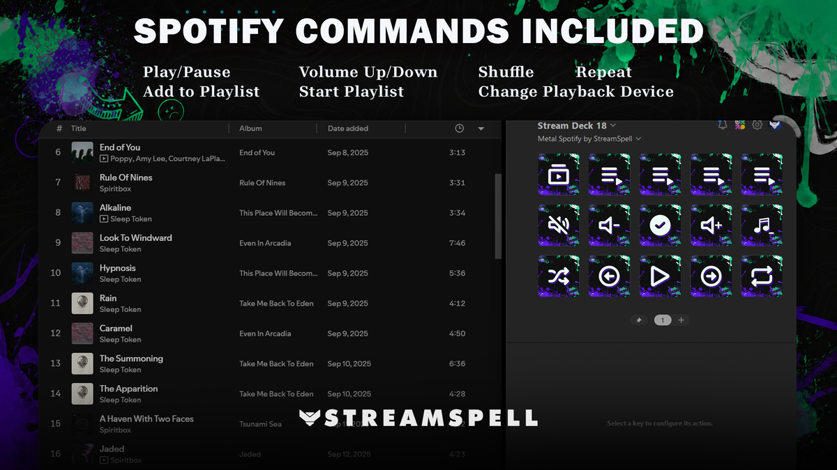 Streets Spotify Stream Deck Profile