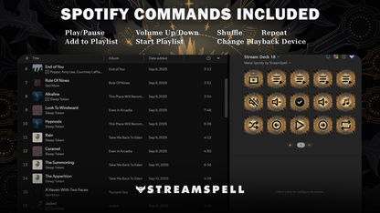 Sun Spotify Stream Deck Profile
