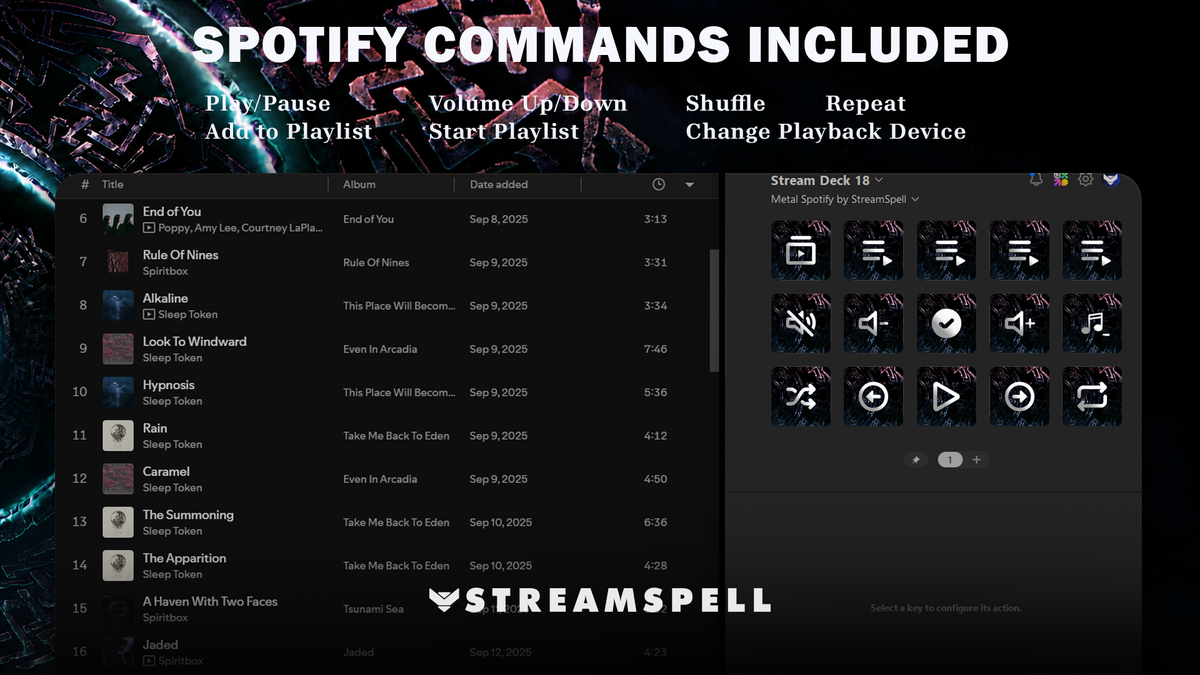 Tarnished Spotify Stream Deck Profile