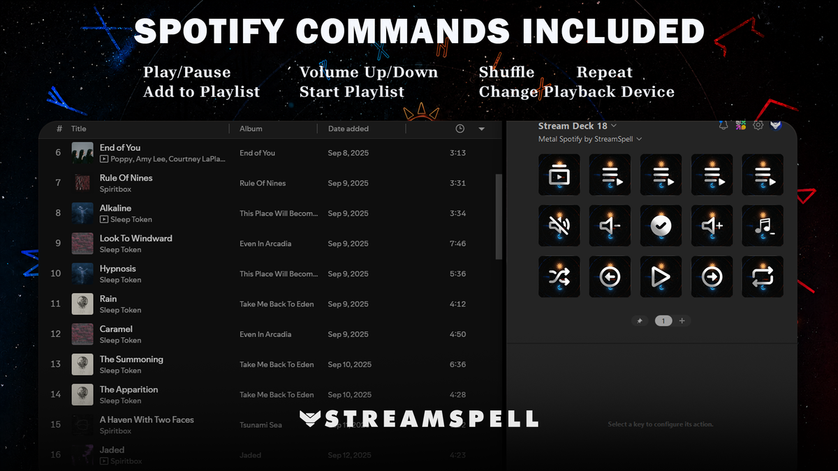Viking Gods Spotify Stream Deck Profile