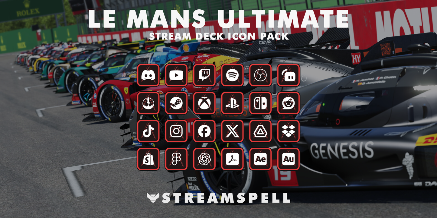 Le Mans Ultimate Stream Deck Icon Pack