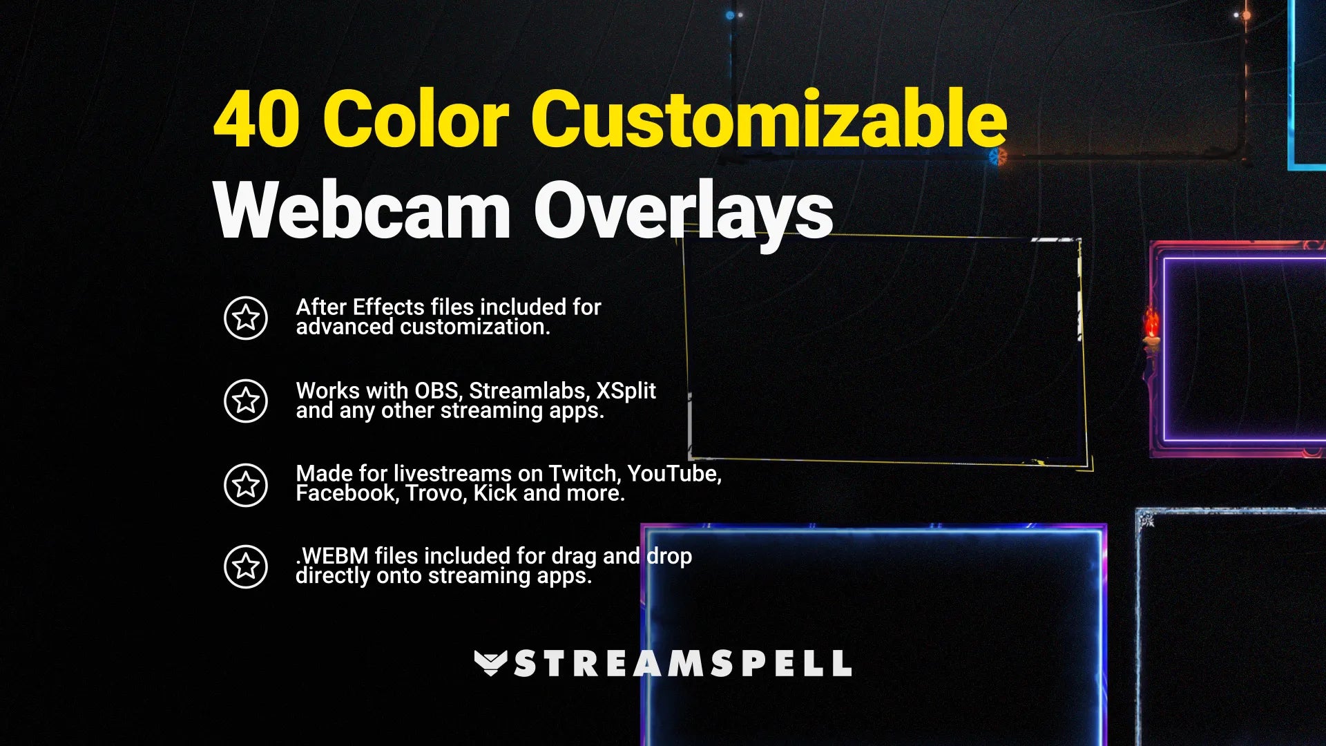 40 Animated Webcam Overlays