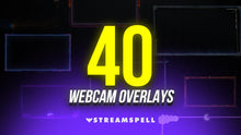 Load image into Gallery viewer, 40 Animated Webcam Overlays for Twitch, OBS &amp; Streamlabs - StreamSpell