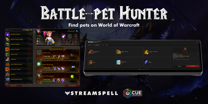 Battle Pet Hunter – World of Warcraft iCUE Widget