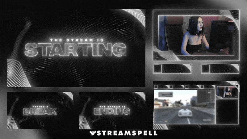 Black Line Stream Overlay