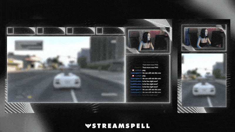 Black Line Stream Overlay