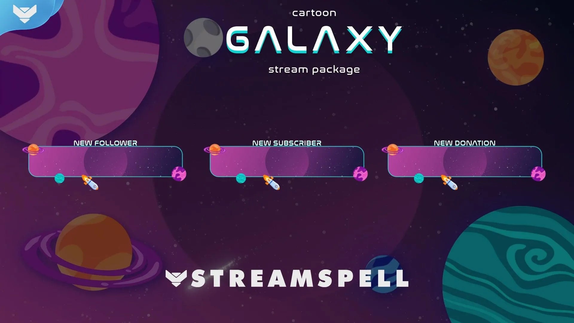 Cartoon Galaxy Stream Alerts