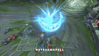 Challenger Defeat Animation by StreamSpell, featuring a dramatic KDA-style defeat screen in high-tech Korean aesthetic.
