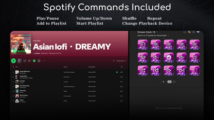 Anime Lo-Fi Spotify Stream Deck Profile
