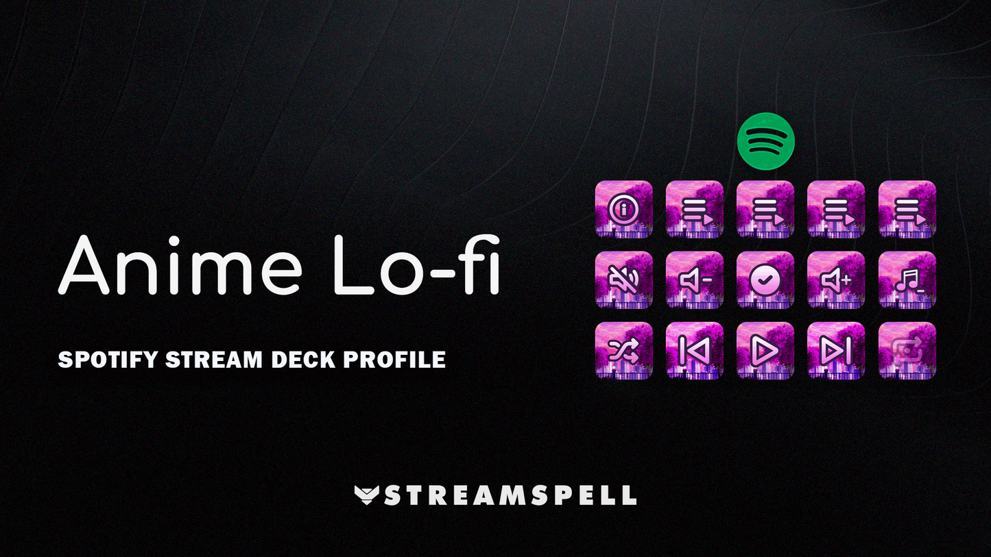 Anime Lo-Fi Spotify Stream Deck Profile