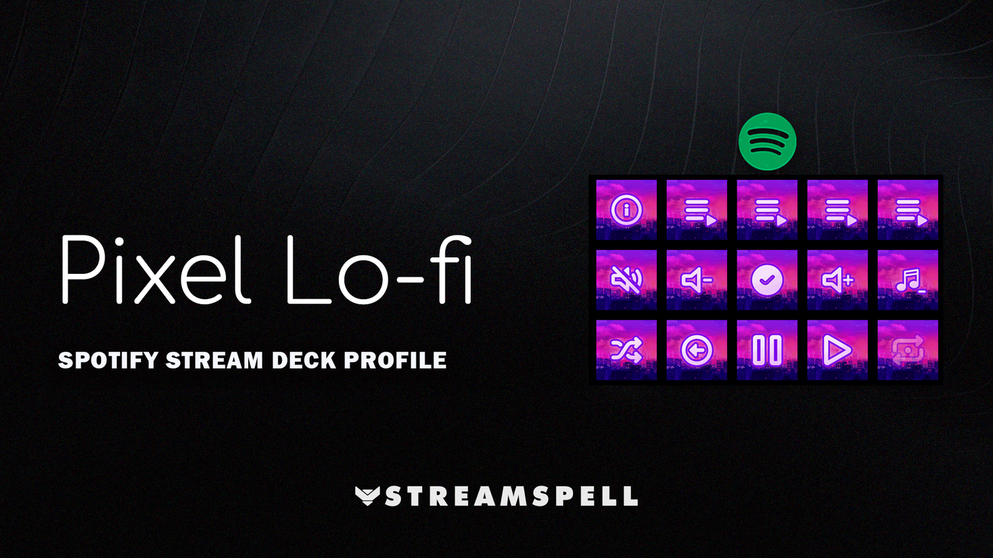 Pixel Lo-fi Spotify Stream Deck Profile cover